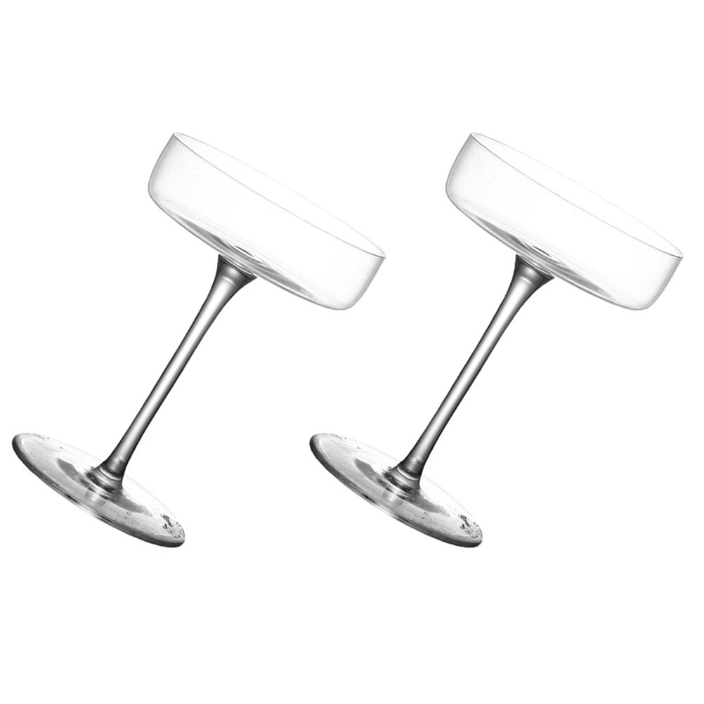 2 Stuks Delicate Glazen Bekers Champagne Sparkling Cocktail Bril Voor Thuis