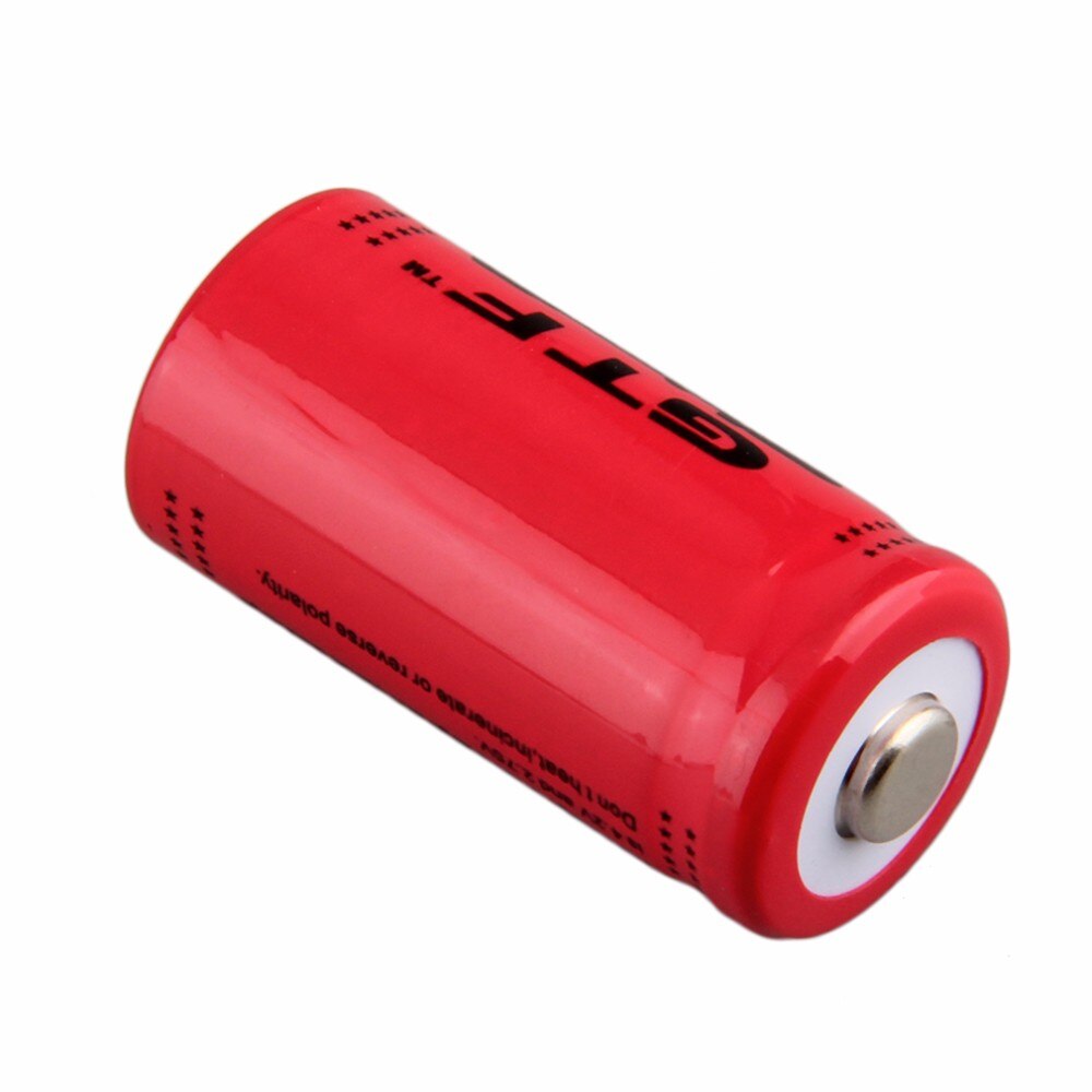 Gtf 2800 Mah 16340 Batterij CR123A 3.7 V Rode Li-Ion Oplaadbare Batterij Voor Flash Licht Lithium Batterijen