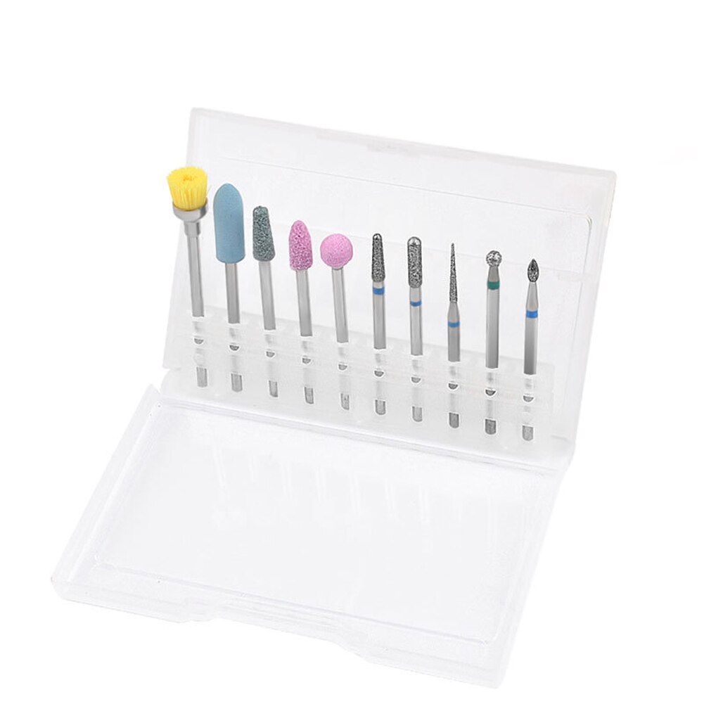 Nail art verktøy tilbehør fresebor manikyr pleie polish fil bits sett nyttige verktøy fjern cuticle cleaner multifunksjonell