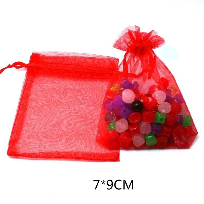 7x9cm/9x12cm 30pcs/bag Jewelry Packaging Drawable Organza Bags Bags & Pouches,Jewelry Packing Bags: 7x9cm