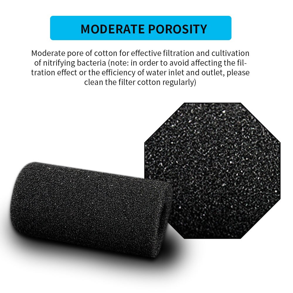 Biochemische filterspons schuim aquarium voorfilter spons cartridge vervangende filterspons