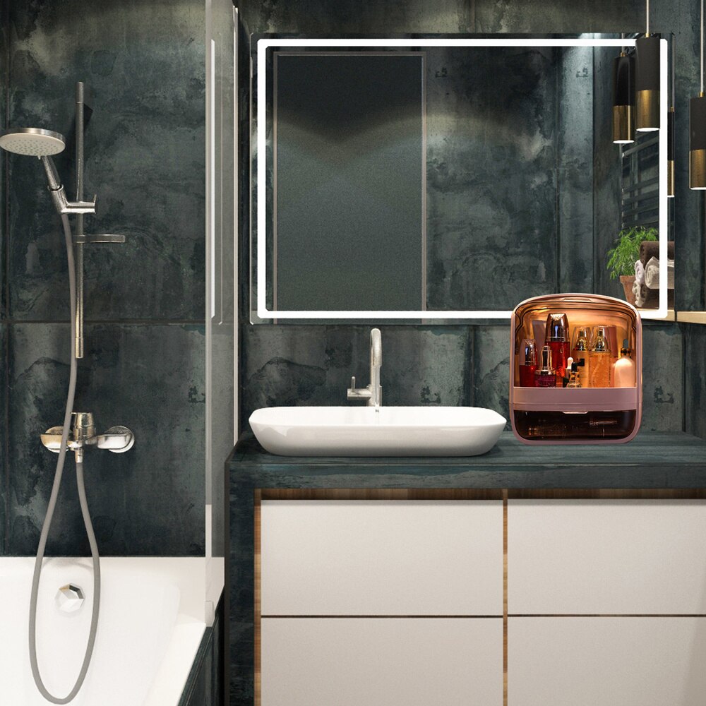 1PC Makeup Storage Organizer Dressing Table Storage Box for Toilet Room Dorm Home