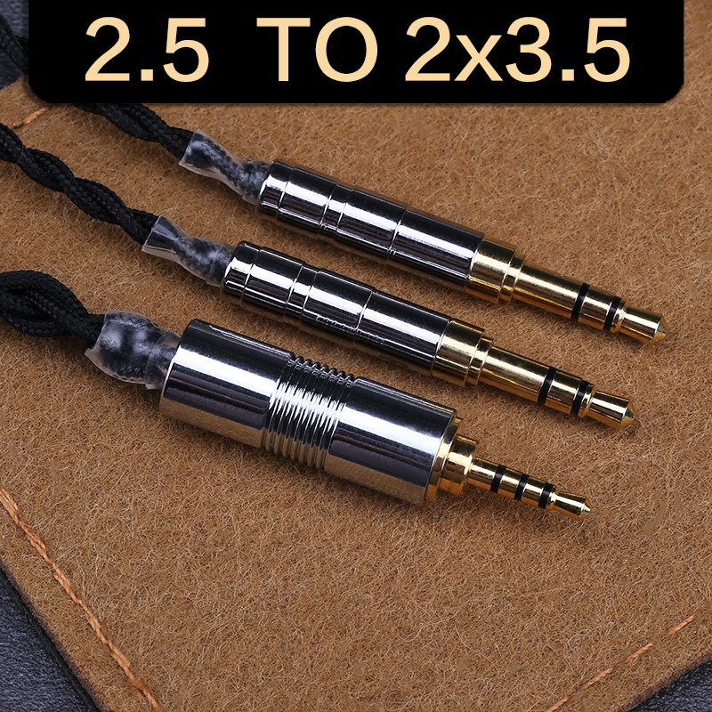 OPENHEART – câble argent de haute pureté à 4 cœurs, pour écouteurs, 1 à 2 prises, Balance 3.5/2.5/4.4mm, mise à niveau, câble de remplacement: 1.4m / 2.5Balance to 3.5