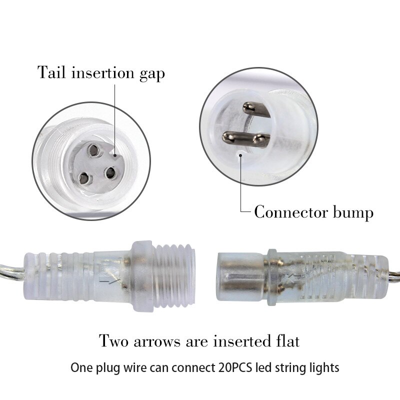 Guirxiété Lumineuse LED de Noël Extérieure, Rideau de Glaçons, Lumière Dégradée Droop, Centre Commercial, Jardin, Rue, Lumière Décorative, 5m-28m, 0.6-0.8m