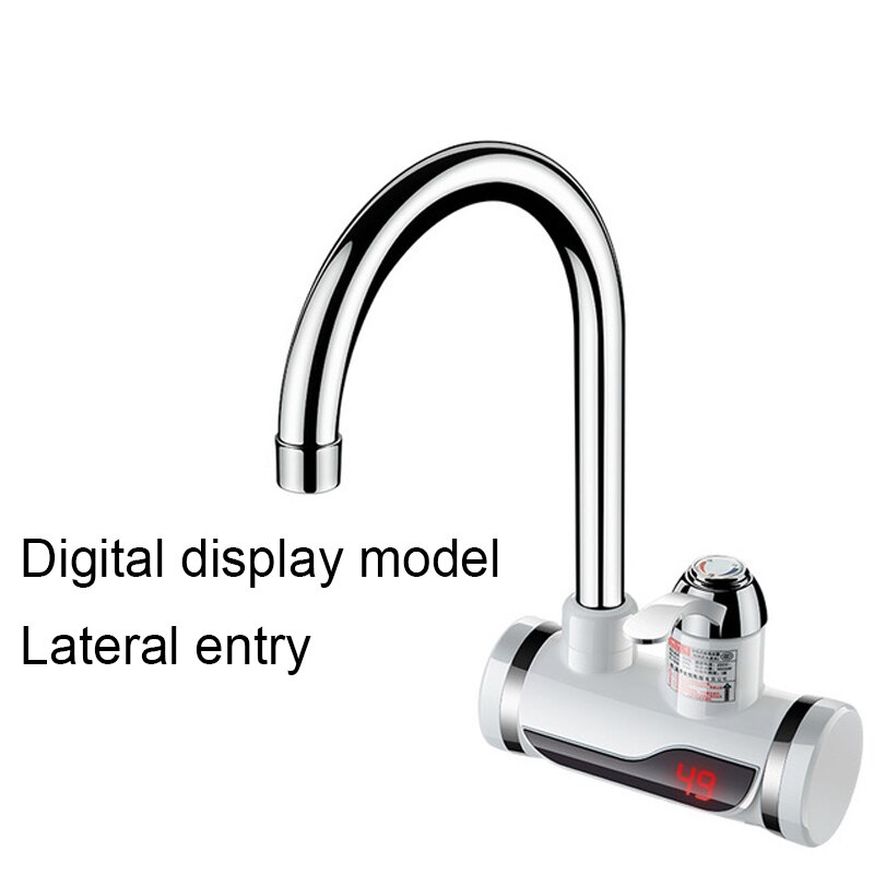 Dmwd Elektrische Onmiddellijke Douche Boiler Instant Water Kraan Keuken Elektrische Kraan Water Verwarming Momentane Heater 3000W: Digitaldisplay Side