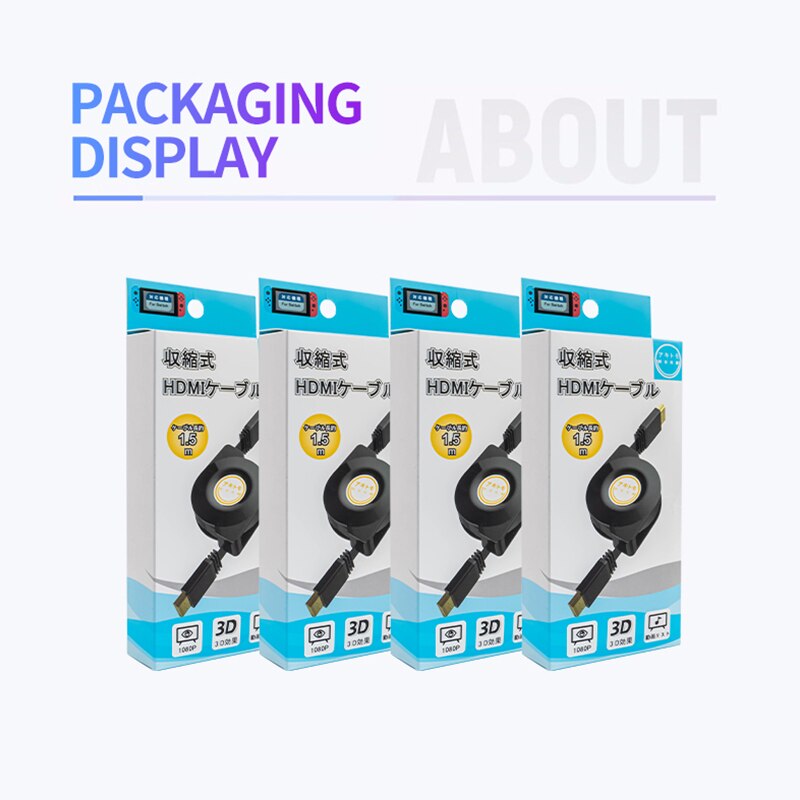 HDMI Cable - Dock to TV For Nintend Switch NS HDMI Retractable HDMI cable
