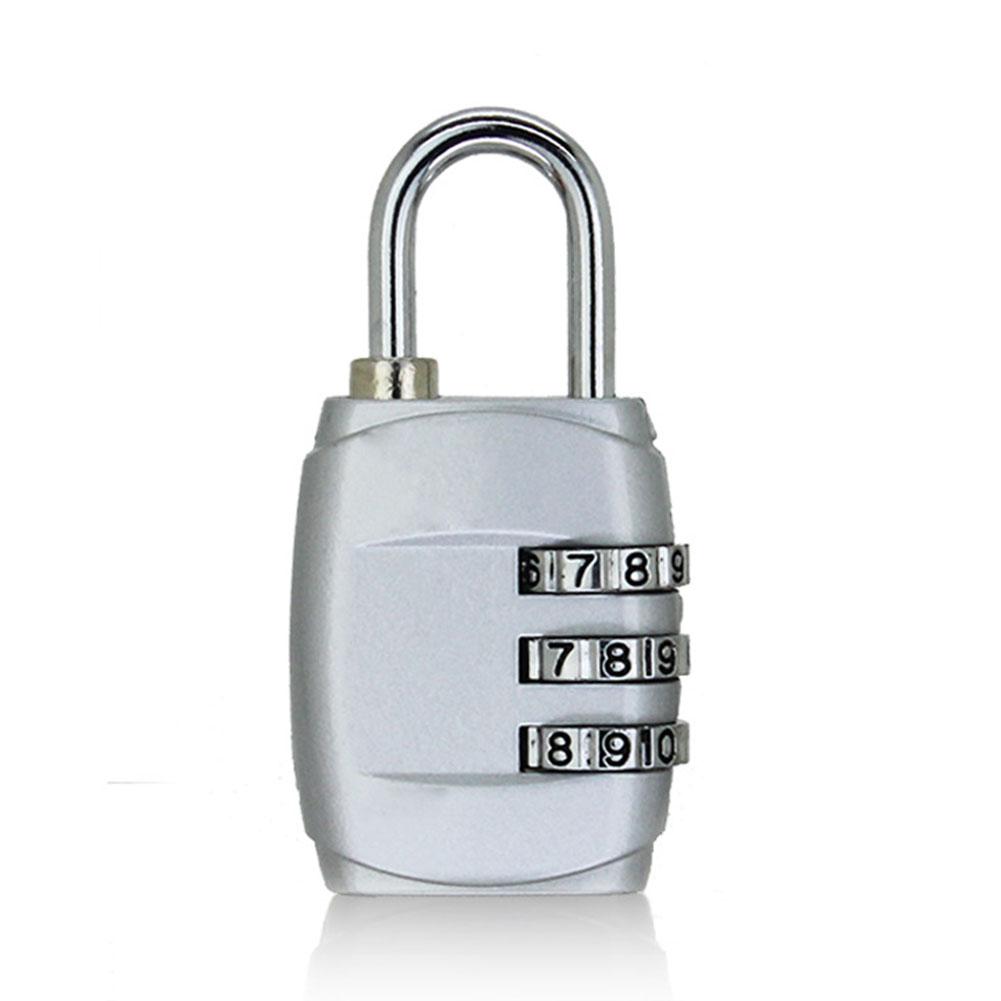 3 Dial Digit Password Combination Padlock Luggage Suitcase Travel Mini Coded Anti-Theft Lock Gym Locker: B