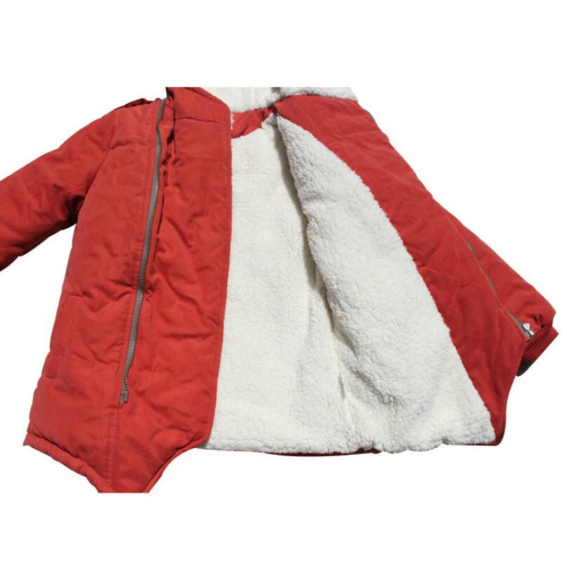 Kinderen Winterjas Jongen Verdikking Plus Fluwelen Warm Casual Jas Grote Kinderen Capuchon Katoenen Kleding 4-12 jaar Oud