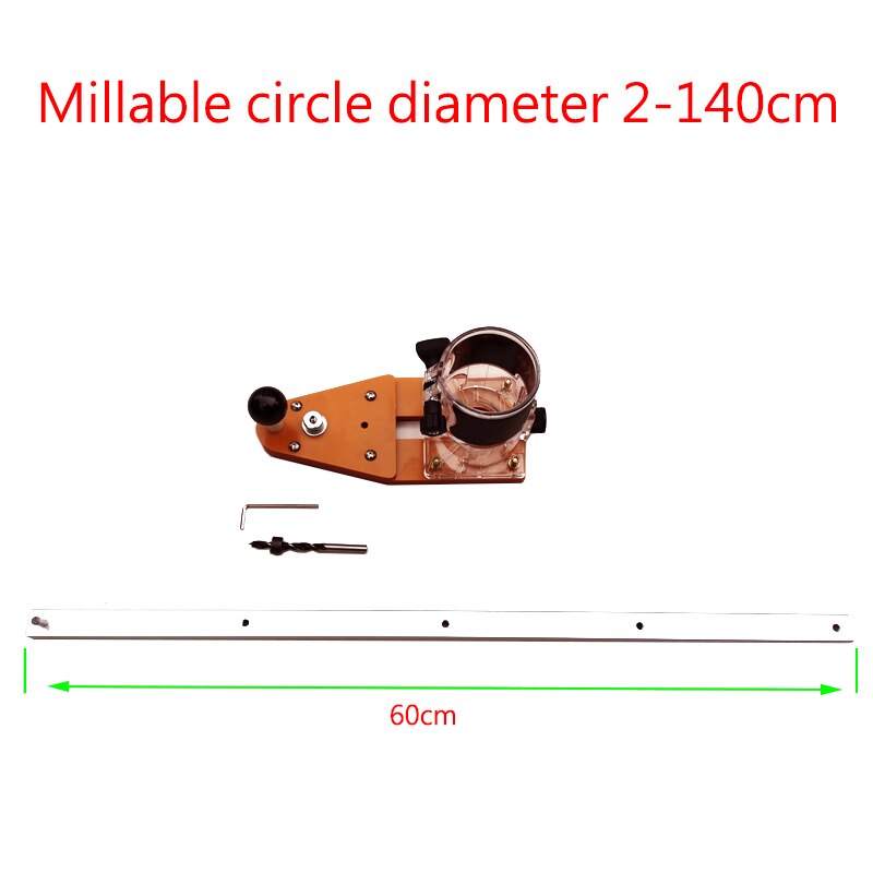 Kreis Schneiden Jig Für Makita Elektrische Hand Trimmer Gleichgewicht Gremium Holz Router Fräsen Kreis Fräsen Mutter Holzbearbeitung Werkzeuge: D 60cm