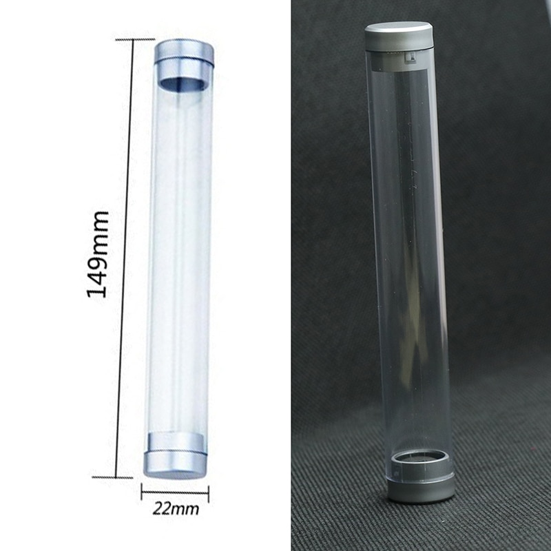 1 Pcs Plastic Transparent Tube Pen Case Pen Storage Box Fountain Pen Display Box Stationery Supplies