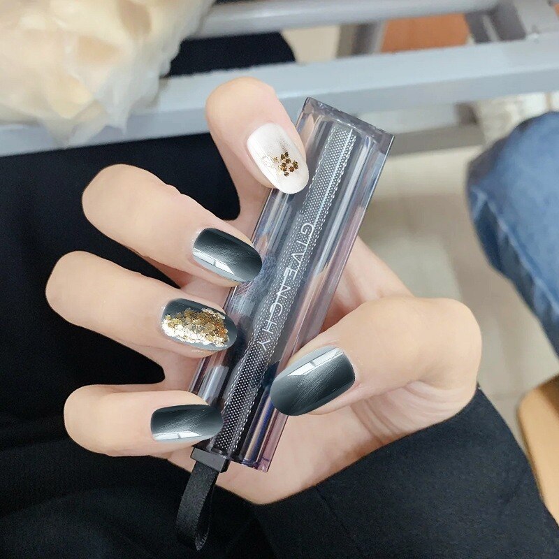 24 stuks nepnagels nail art decoratie press on nails ballet nageltips met lijm nail art tools: Jp1107-b3