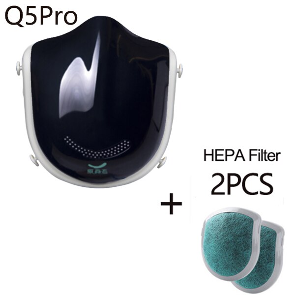 Xiaomi Mijia Q5zawodowiec elektryczna maska robić twarzy z filtrem mężczyźni anty-mgła sterylizacja zapewnia aktywne dostarczanie powietrza jesień zima mgła