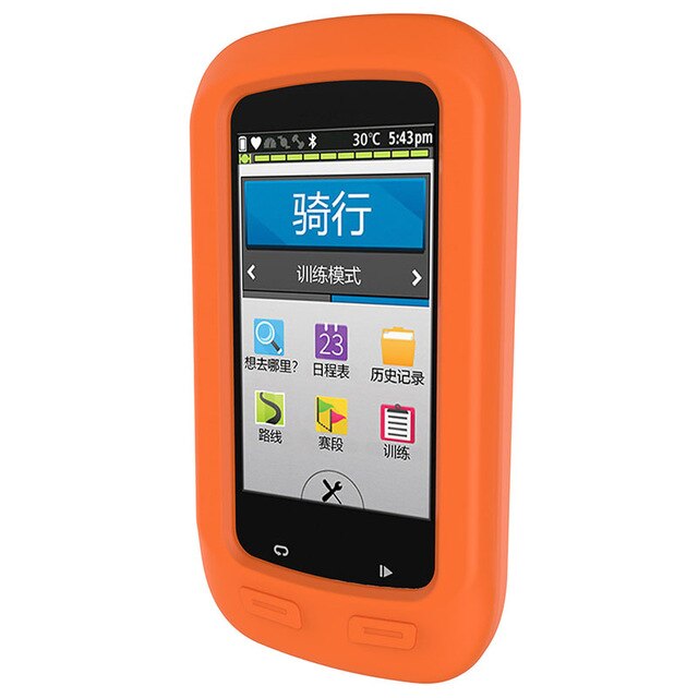 Pyöräilyyn gps garmin edge 1030 1000 suojakuori silikoni kumikotelo pyörä polkupyörä tietokoneen reuna 1030 1000 kotelo: Reuna 1000 oranssi