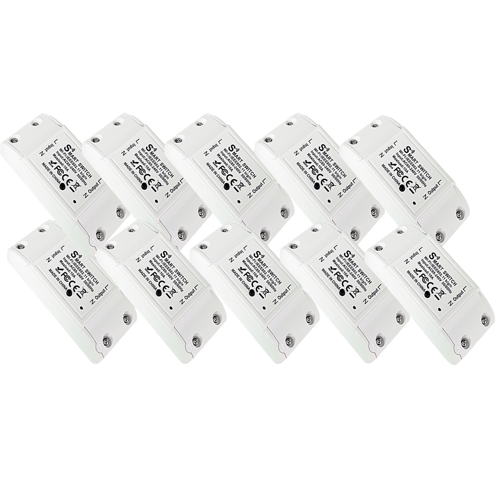 WGHINE CozyLife WiFi accorto interruttore modulo interruttore automatico 10A interruttori della luce temporizzati senza fili supporto Alexa Siri Google Alice: Argento