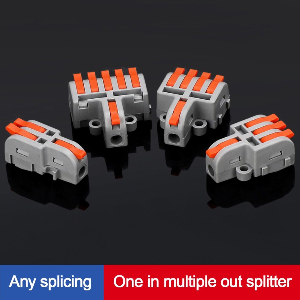 Wire Connector Quick Splitter Mini Splicing Universal Conductor Wiring Cable Terminal Block Push-in Electrical Wire Connectors