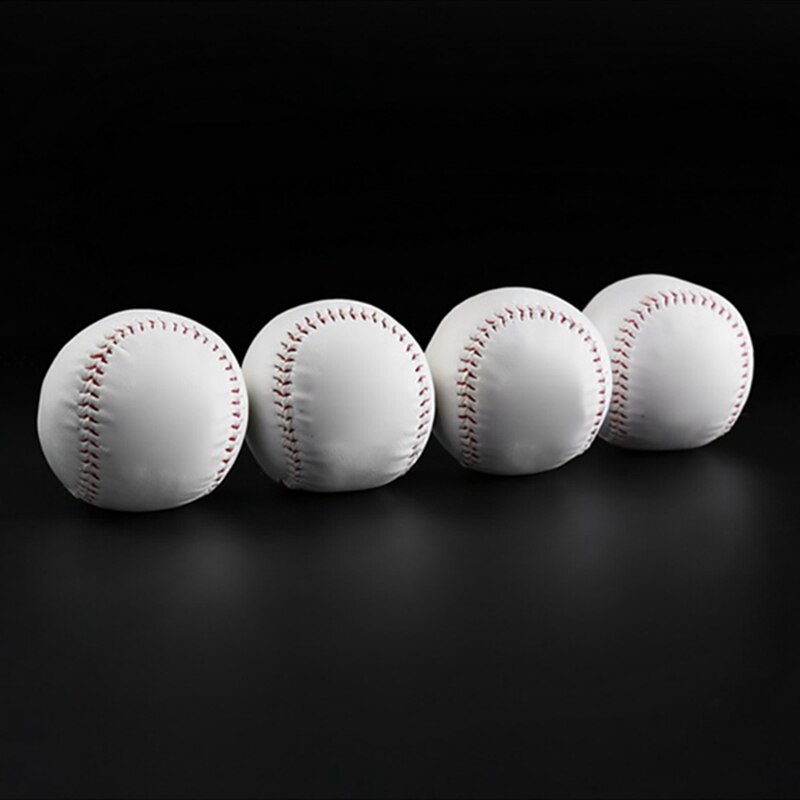 10 Inches Universal Handmade Baseballs PU Hard Soft Baseball Balls Softball Ball Training Exercise Baseball Balls