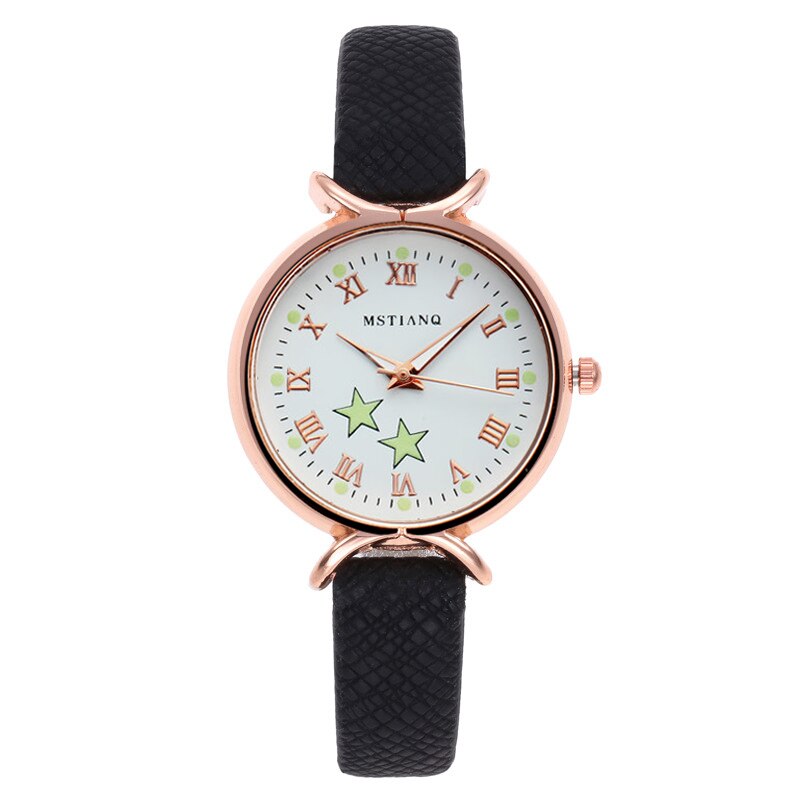 Vrouwen Horloge Mode Casual Stijl Lederen Riem Horloges Eenvoudige Dames Kleine Wijzerplaat Quartz Klok Jurk Horloges Reloj Mujer: AAAS4