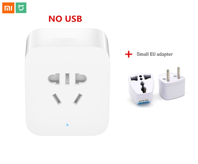 Original Xiaomi mijia Smart Socket Plug Dual USB with Bluetooth Gateway WIFI Socket Power Adapter Wireless Remote by APP mi home: no USB with EU