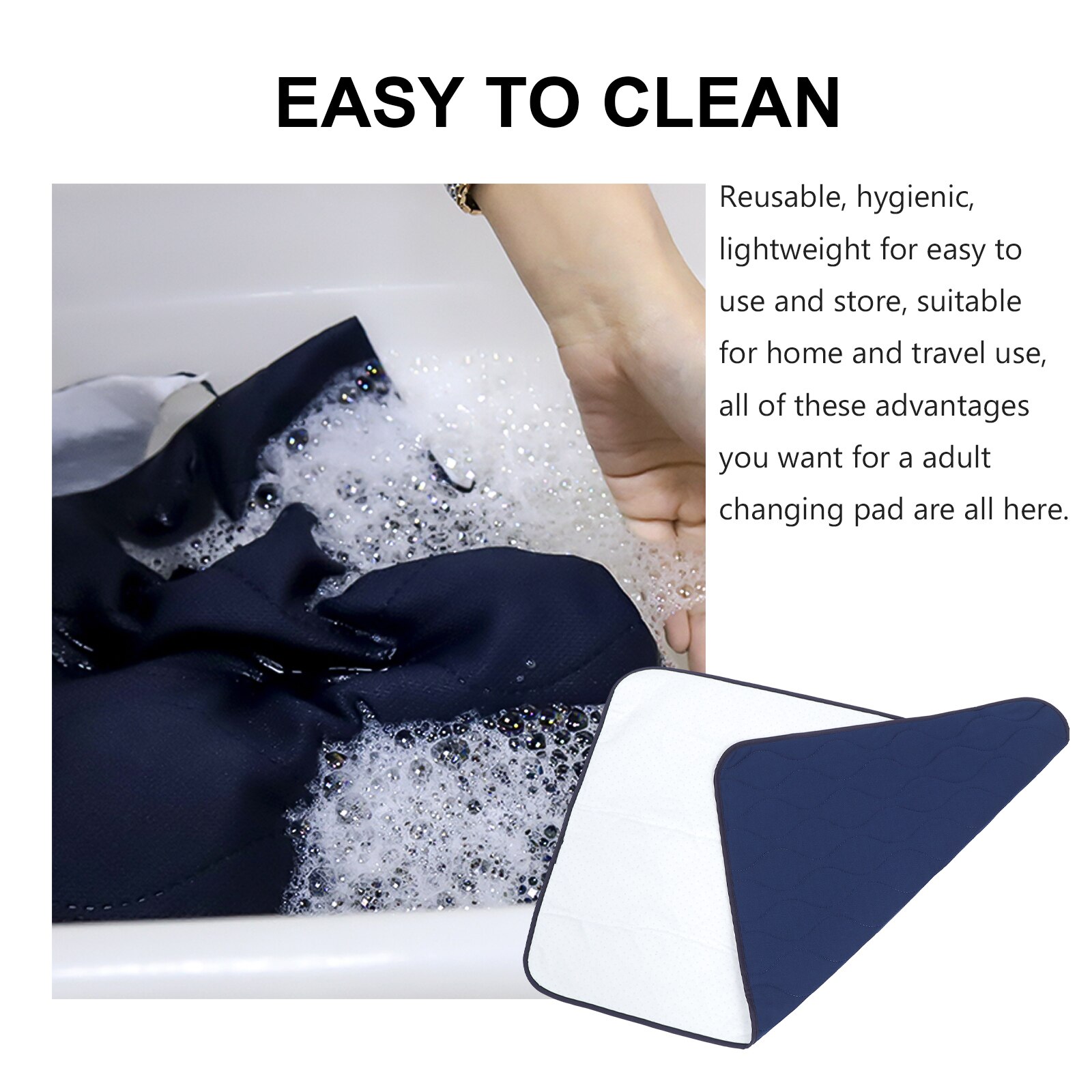 1Pc Reusable Elderly Changing Pad Washable Diaper Change Pad Nappy Changing Mat