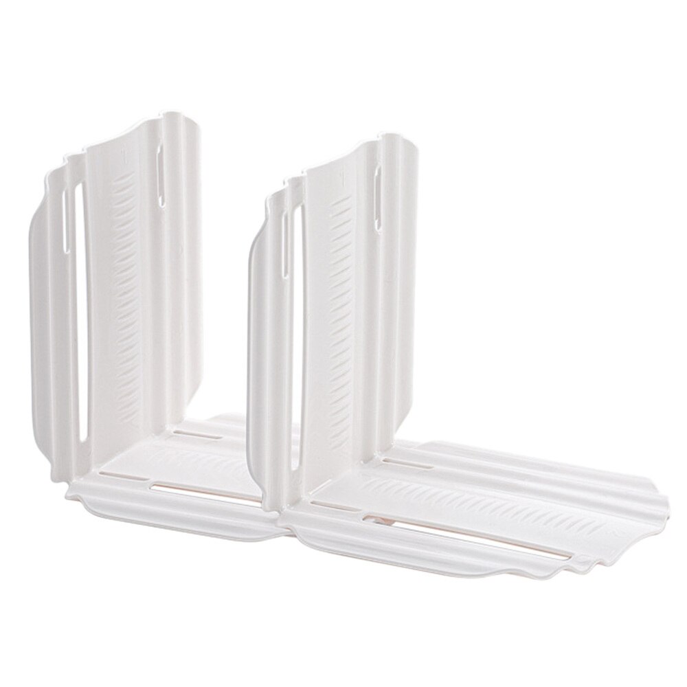 2pcs PP Multifunctional Flexible Partition Board Storage Dividers (White): Default Title