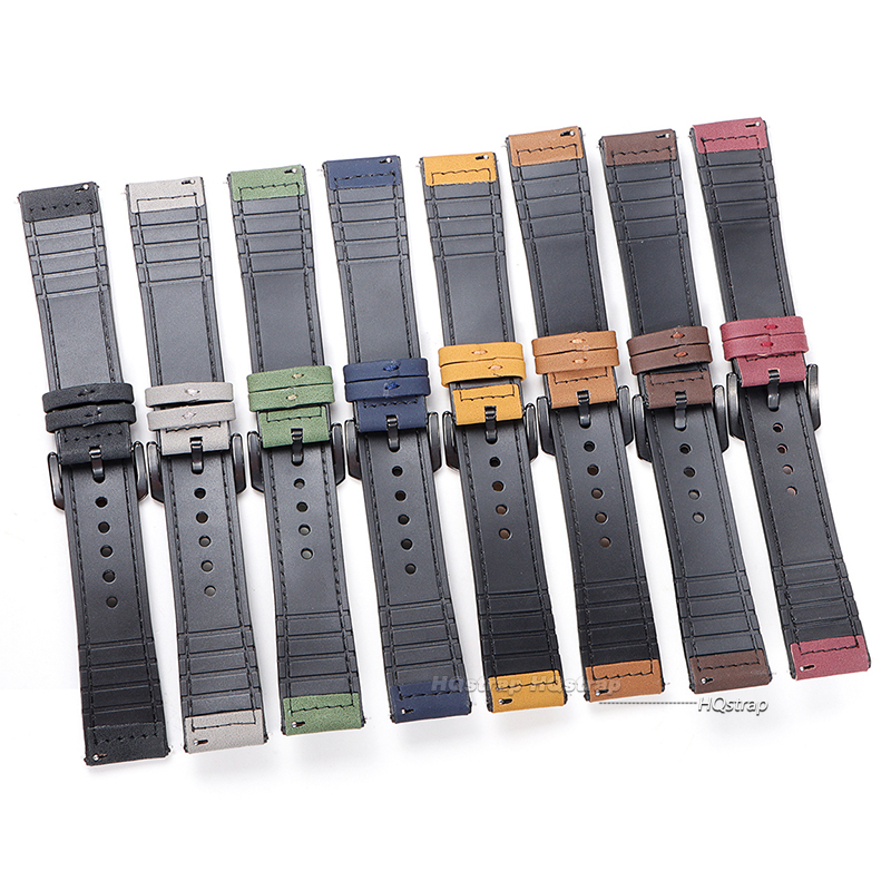 Quick Release Leather Watch Band Bracelet 20mm 22mm Replacement Wrist Straps Watchbands for Galaxy Wrist Band Women Men Belt