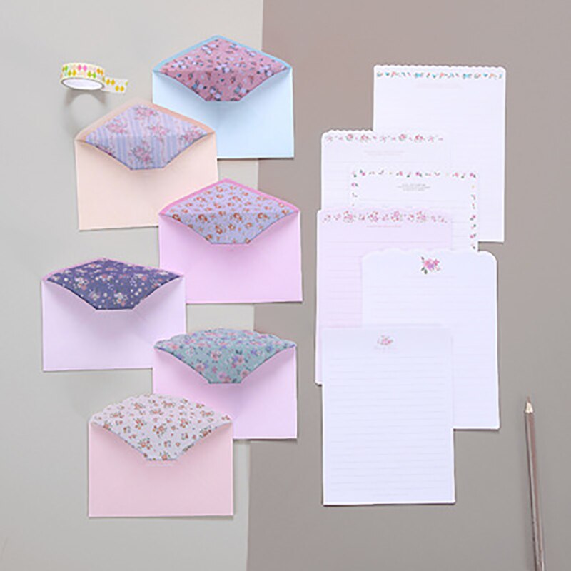 Cute Kawaii Lovely Special Writing Stationery Paper with 12 Envelope - 24 Letter paper