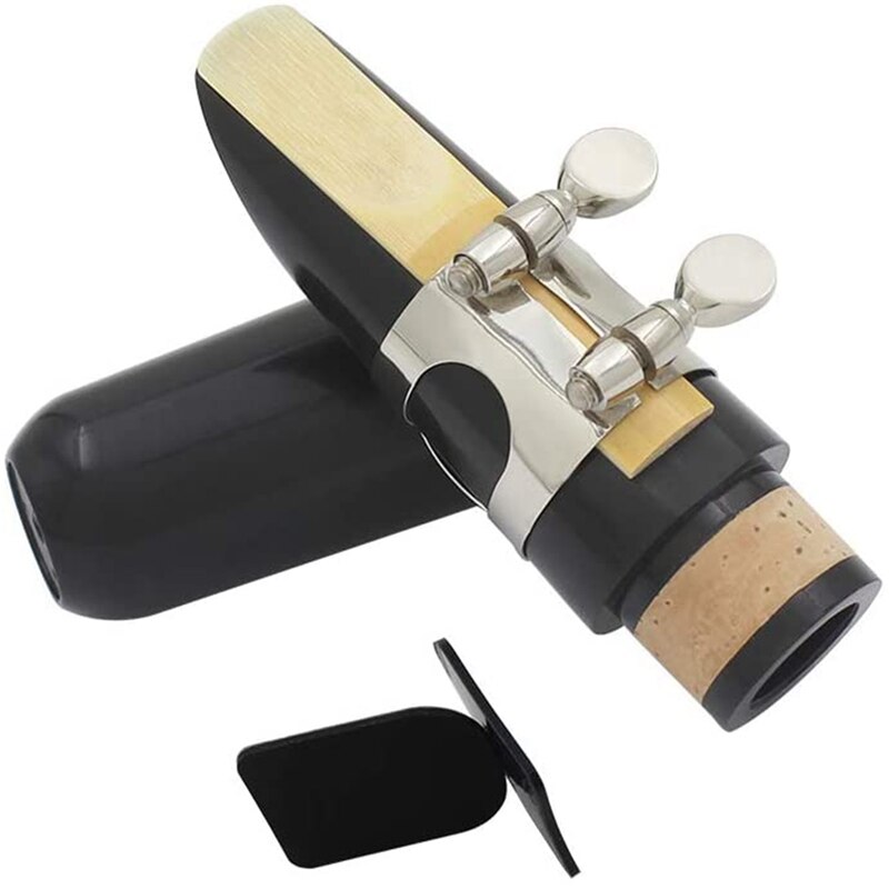 Mondstukset, inclusief ligatuur + klarinetriet 2.5+ zwarte klarinetmondstukken plastic dop muziekinstrument accessoires