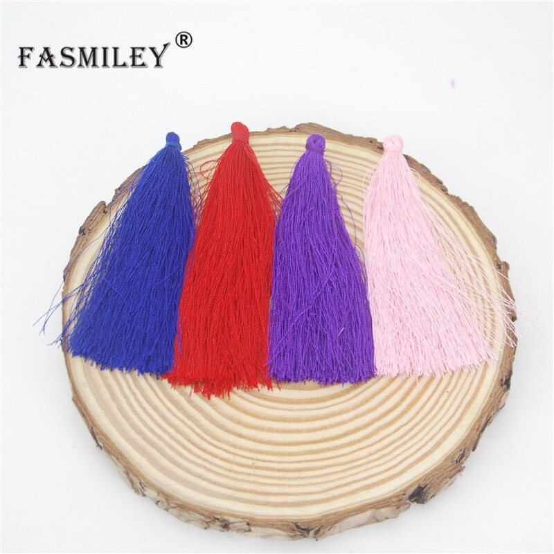 Rayon Silk Tassels DIY 50pcs 95mm Embellish Handmade Jewelry Findings Supplies For Curtain Earrings Accessories Fringe LS011