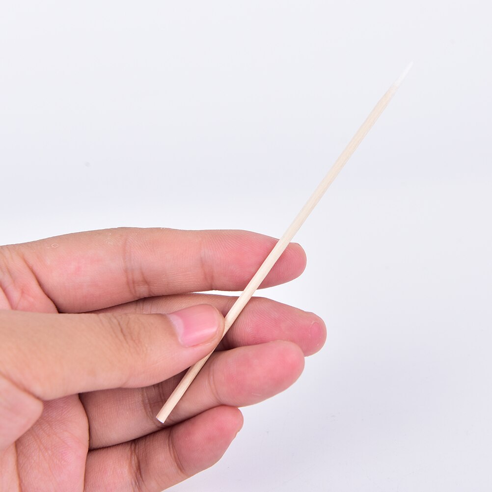 Wattenstaafje Gezondheid Make-Up Cosmetica Oor Schoon Wattenstaafje Stick Knoppen Tip Voor Medische 7.5Cm/10Cm Hout katoen Hoofd Wattenstaafje 100Pcs