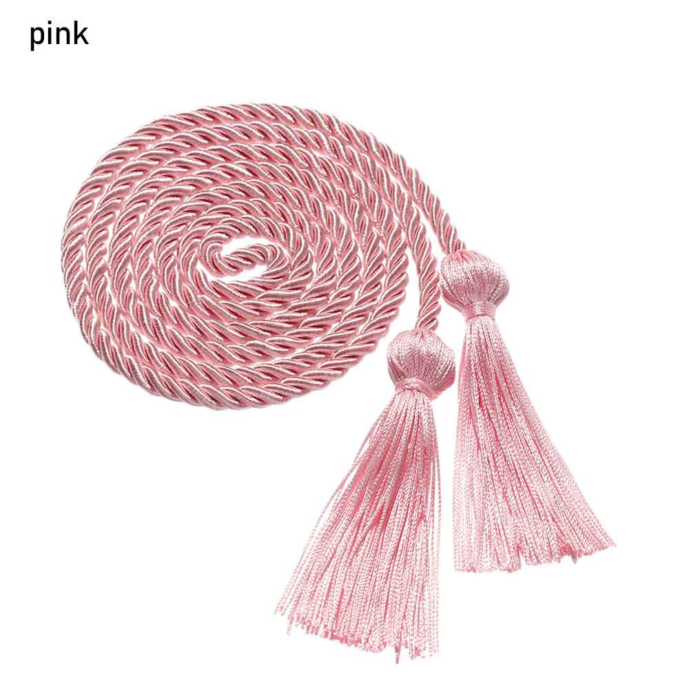 cordon de remise de diplôme pour honneur, cordon de gland en Polyester, cordon de cordon pour robe d'enterrement de vie de jeune fille, cordon de serrage pour étudiants: pink