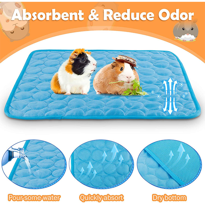 Meerschweinchen-Käfigin-Einlagen, Sommer-Kühlmatte für kleine Tiere, atmungsaktives Hamster-Pipi-Pad für Kaninchenkäfig, Chinchilla, Igel, Haustierartikel