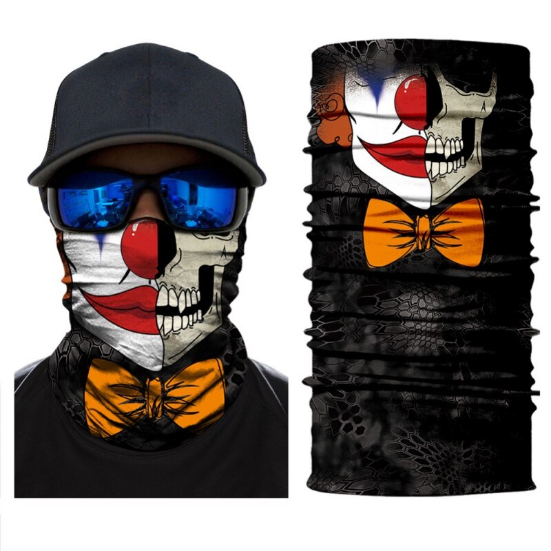 3D Printing Cycling Face Masks Wicking Headwear Sports Bike Bicycle Riding Hat Head Scarf Cycling Full Face Mask: A8