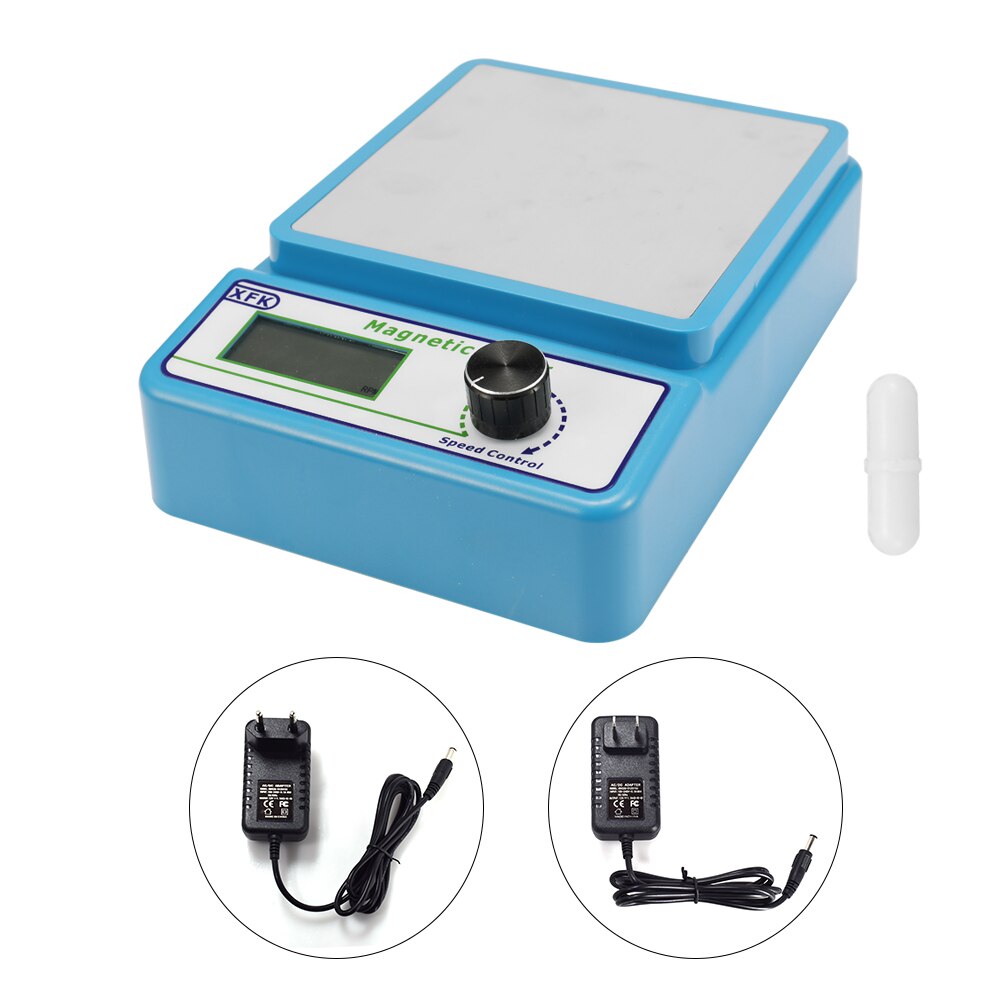 Mini Size Magnetic Stirrer Magnetic-mixer with Stir Bar 2400 rpm Max Stirring Capacity 1000ml Volume