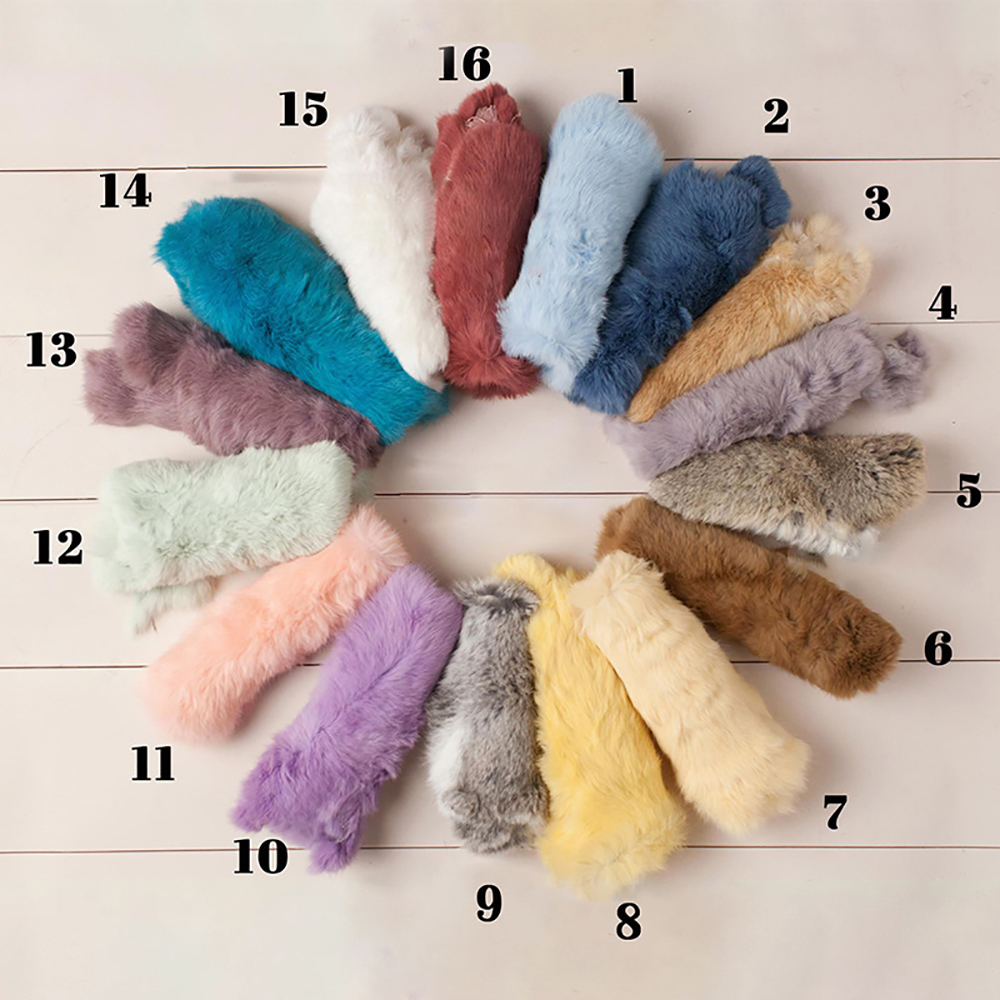 Birth Photo Shoot Background Blanket Rabbit Fur Baby Baby Girl Birth Photography Props Blanket Accessories