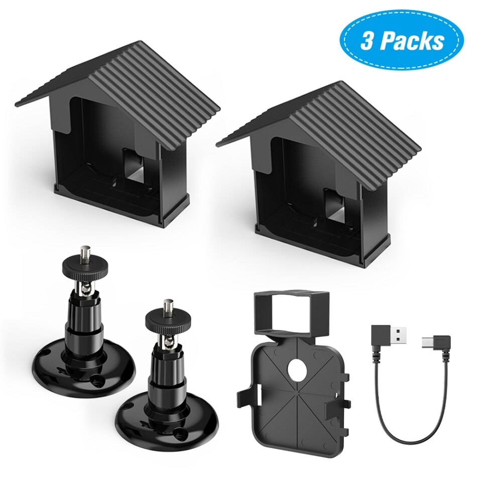 Wall Mount Bracket Kit for Blink XT Camera Weatherproof 360 Degree Protective Adjustable Anti Glare UV Camera Security System: MULTI