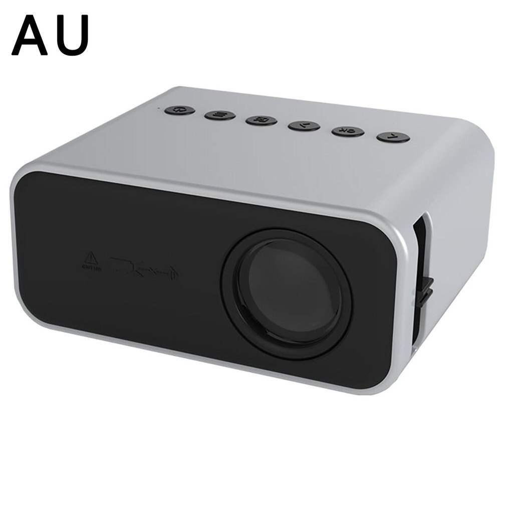 YT500 Projector Met Bedrade Hetzelfde Scherm High-Speed Foto Speaker Draagbare Led Projector Home Media Video Player White