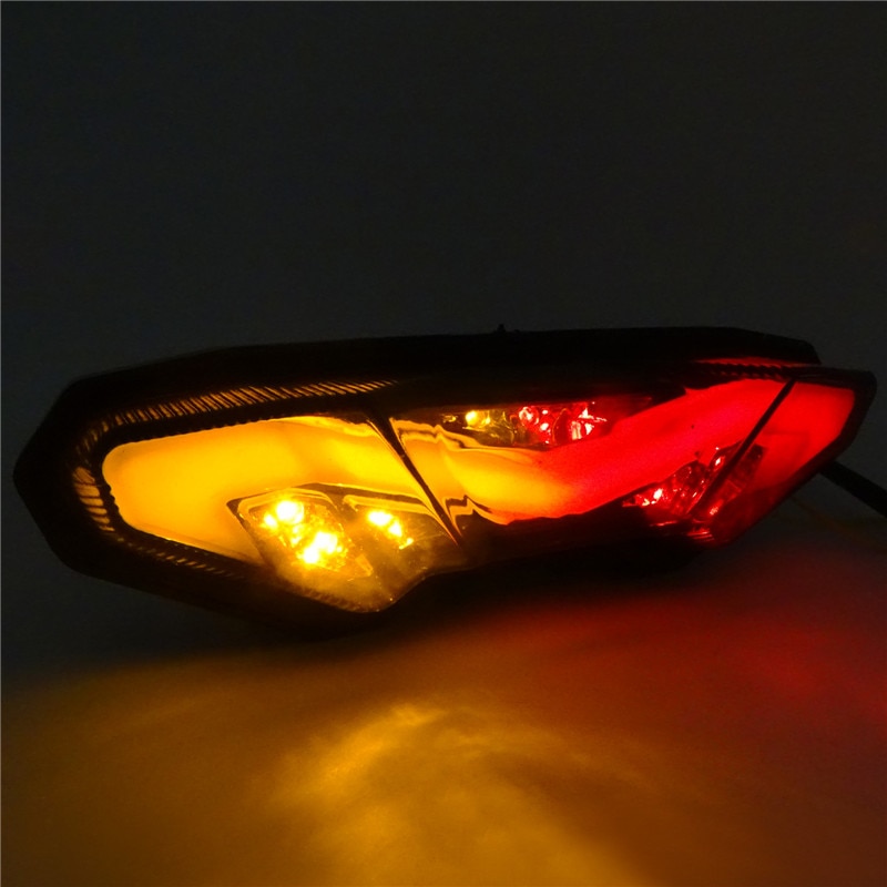 Led integrert baklys bak hale brems blinklys lys for yamaha  fz10 mt-10 fz09 fj09 mt-09 tracer 700 900 gt mt -07 tracer