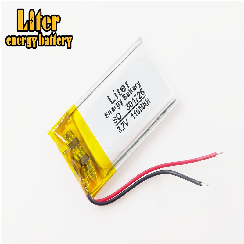 Beste batteriemarke 301725 110 mah  mp3/mp4 /  stiftkamera / bluetooth-headset / kabellose mausbatterie