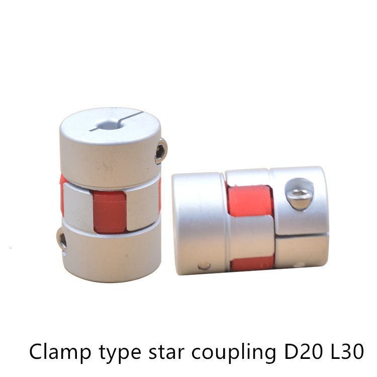 Cnc motor bf jaw spider plum akselkobling fleksibel kobling  d20 l30 6mm 6.35mm 7mm 8mm 10mm