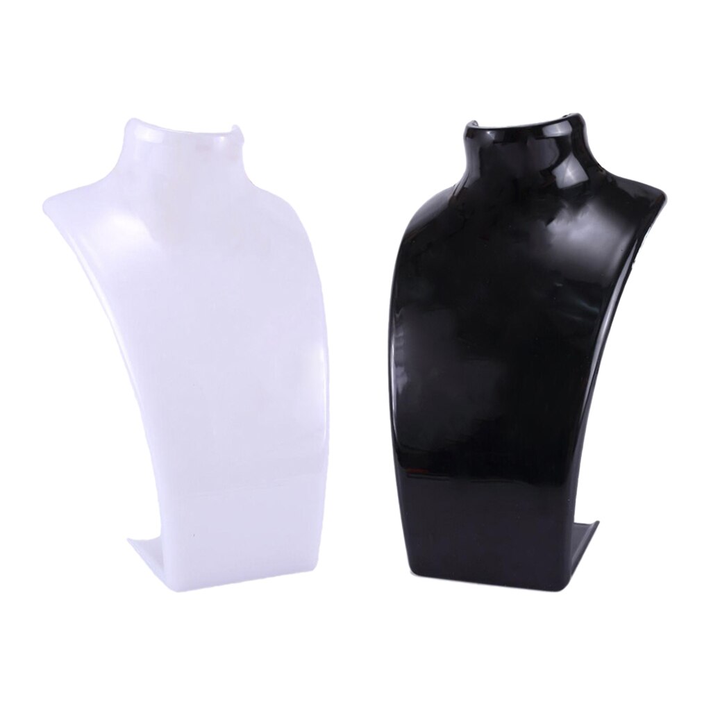 2Pc Ketting Stand, Vrouwen Mannequin Buste Sieraden Display Organisatoren Plank Houder