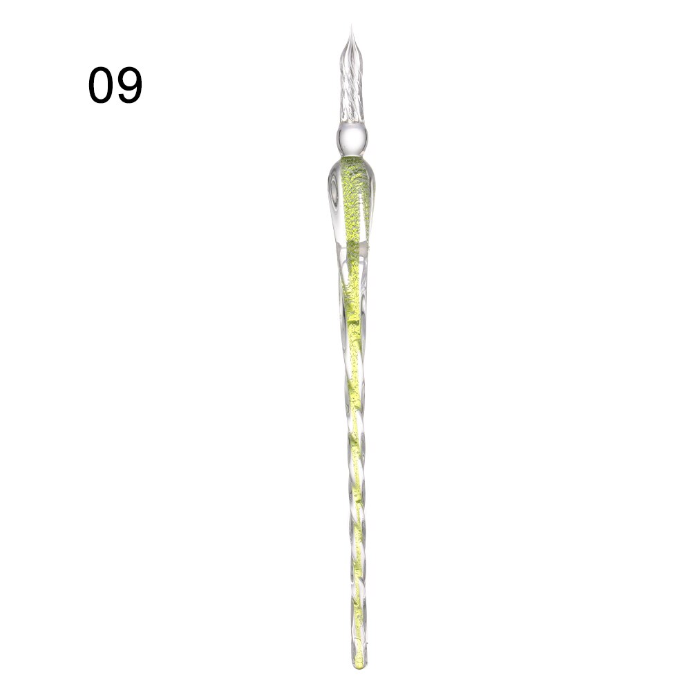 1PC Glass Drip Fountain Pen Vintage Glass Dip Dipping Pen Filling Ink Signature Calligraphy Pen Art Painting Supplies: 2-9