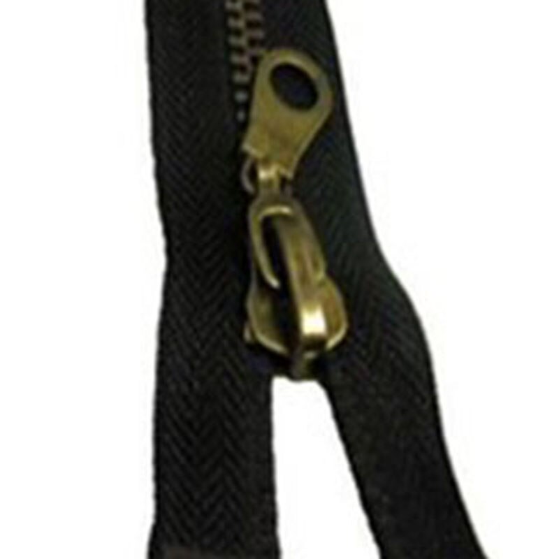 27 INCH 70 Cm Black Metal Zip, Zipper, Medium Weight For Dress Sewing Cushions