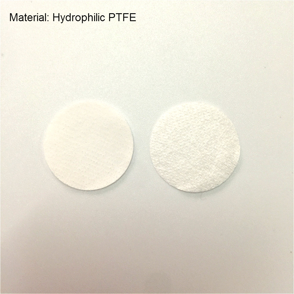 Mikroporöse Membran Filter PTFE Durchmesser 13 mm 25 mm Hydrophilen PTFE Mikro Filter Membranen Poren Größe 0,45 um 0,22 um 100 / PK