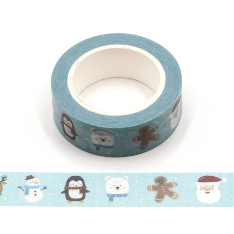 Merry Christmas foil Masking Washi Tape Decorative Adhesive Tape Decora Diy Scrapbooking Sticker Label Stationery: 9