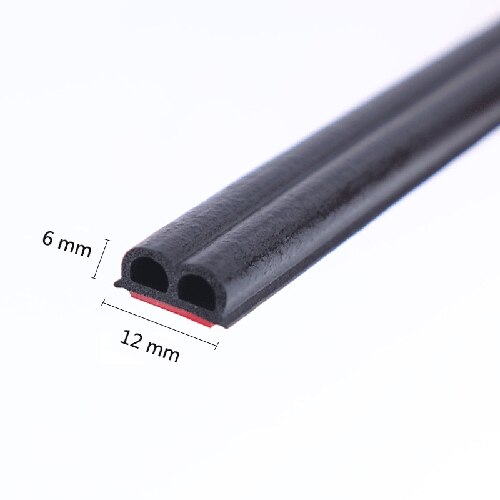2 meter D Z P B Type Lijm Auto Rubberen Afdichting Geluidsisolatie Tochtstrip Edge Trim Geluidsisolatie Auto Deur afdichting Strips: 2meters B type