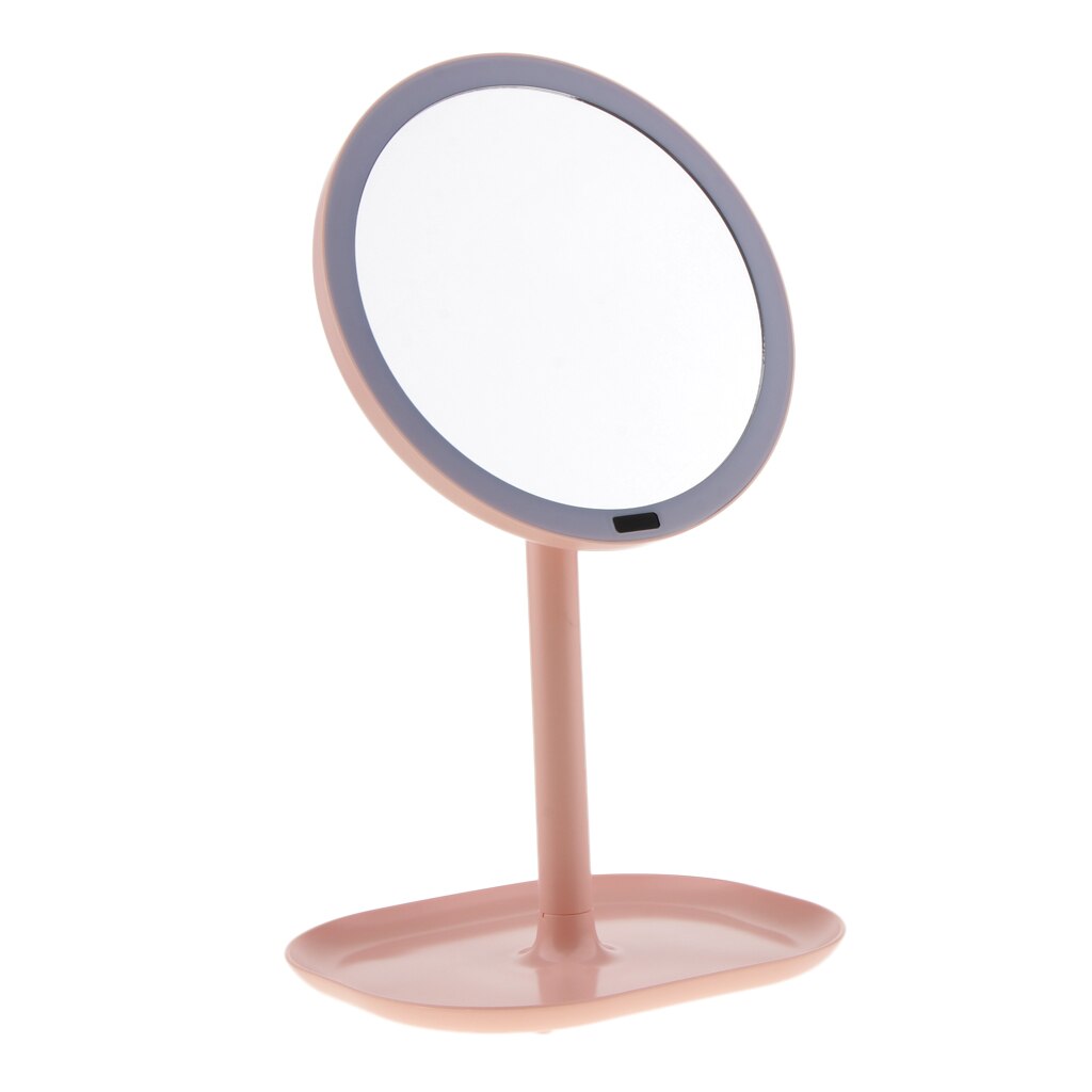 30 LED Lighted Makeup Mirror Infrared Induction Vanity Mirror With Cosmetic Organizer Tray