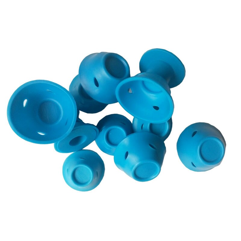 Rulos mágicos de silicona para el cuidado del cabello, rizador de goma suave, sin calor, sin Clip, herramienta de estilismo, cuidado para dormir: 2pcs blue