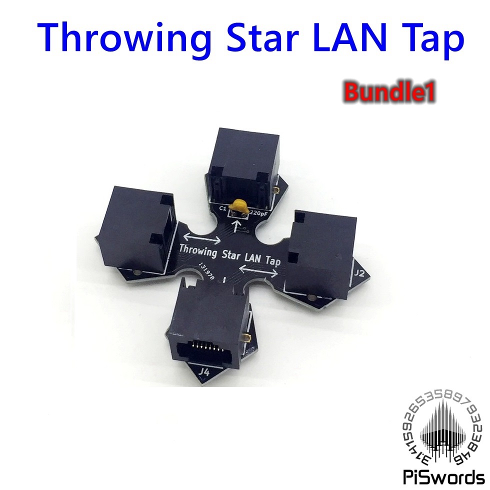 passive Ethernet tap throwing Star LAN Tap Network Packet Capture Mod Replica Monitoring Ethernet Communication: Bundle 1