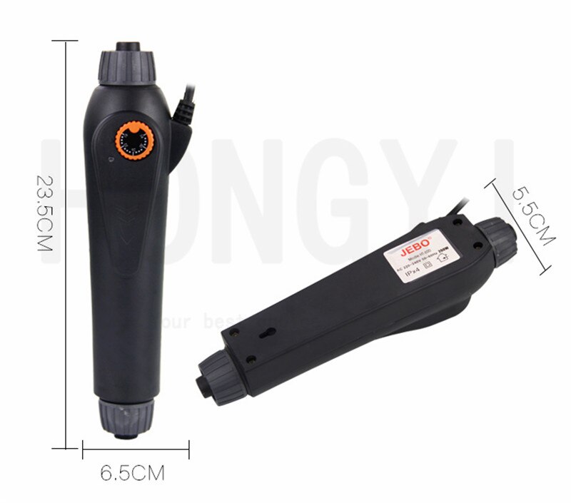 JEBO-calentador de agua externo HT600 con temperatura ajustable, controlador de temperatura para tanque de peces de acuario, 100W, 200W, 300W: 100W