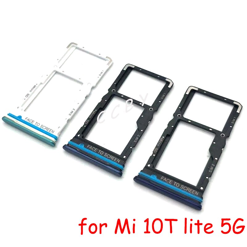 For Xiaomi Mi Note 10 Pro Lite Ultra 10T 5G Sim Card Tray Slot Holder Socket Replacement Parts